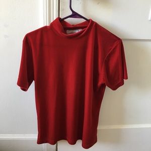 Red 90s Velvet Top